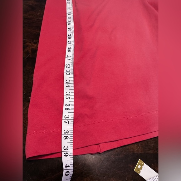 Soft Surroundings Petal Pink Coastal Hyannis Knit Midi Dress Side Ruching Size S - Picture 8 of 9